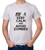 koszulka KEEP CALM AND AVOID ZOMBIES prezent