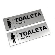 Tabliczka Toaleta damska i męska komplet - 2 szt ! Oznaczenie toalet!