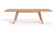 DSI-meble Rozkladací dubový stôl GRACE 200x100 s prístelkami 2x50 masívny dub