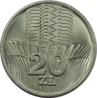 20 ZŁOTYCH 1973 WIEŻOWIEC I KŁOSY - (1-) - K2194