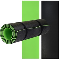 GREEN-BLACK MATA DO TRENINGU JOGI PILATES AEROBIK ANTYPOŚLIZGOWA HMS