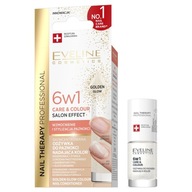 EVELINE COSMETICS Nail Therapy 6w1 odżywka do paznokci Golden Glow 5ml