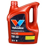 VALVOLINE MAXLIFE SYNTHETIC 5W40 5W-40 olej silnikowy 4L