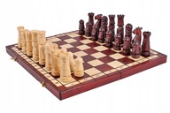 Ručne vyrezávané hradné šachy - originálne, PL
