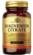 SOLGAR MAGNESIUM CITRATE 200 mg 60 tabliet MAGNÉZIUM CITRÁT