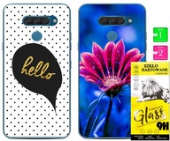 2x ETUI PLECKI FOTO Case OBUDOWA Pokrowiec WZORY + SZKŁO 9H do LG K50S