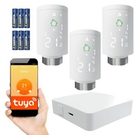 3x Głowica Termostatyczna Sterownik SMART + Bramka Zigbee 3.0 Tuya WiFi