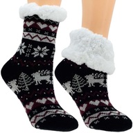 Teplé zimné Ponožky Detské s medvedíkom ABS 31-35