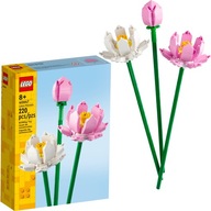LEGO Creator Okoličné lotosové kvety biela ružová 40647 220 dielikov