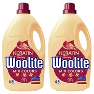 Woolite Colors s keratínom Tekutý prostriedok na pranie farebných vecí tkanín 4,5L x2