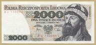 ANK PRL 2000 ZŁ 1982 ser. BU UNC