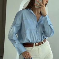 Spring Women Single Breasted Blouses Vintage Lapel