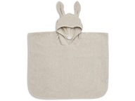 Ręcznik Ponczo kąpielowe z kapturem 0-2 lata Rabbit Królik Jollein Beżowy