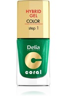 DELIA Lak HYBRID GEL 10 Metalická zelená -11ml