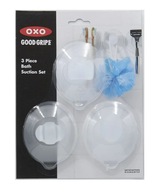 Uchwyty Oxo łazienkowe zestaw 3 uchwytów silikon
