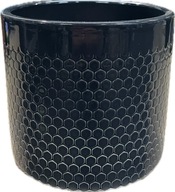 Osłonka ceramiczna czarna grafitowa 13 cm okrągła