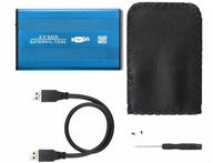 OBUDOWA DYSKU 2,5'' KIESZEŃ HDD SATA USB 3.0 BLUE