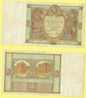 BANKNOT POLSKA 50 ZŁ 1929 R. EP