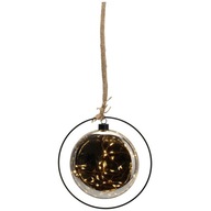 Vianočná závesná dekorácia DEKORAČNÁ LED svietiaca bombička na šnúrke 15 cm