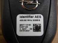 Opel Corsa F 2021 key pilot 9837113180