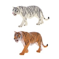 2 kusy realistický sibírsky tiger voľne žijúce zviera