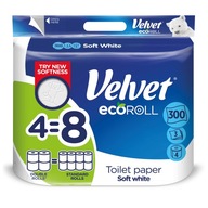 Velvet papier toaletowy EcoROLL Biały 4 rolki