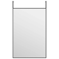 LUSTRO na drzwi, czarne, 40x60 cm, szkło i aluminium