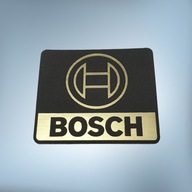 Emblém Samolepka Bosch čierno-zlatá 40x35mm Logo * ( HiFi 1210 jbl sony )