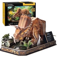 PUZZLE 3D CUBIC FUN 44 EL. NATIONAL GEOGRAPHIC - DINOZAURY - TRICERATOPS