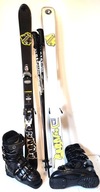 Narty ROSSIGNOL Scratch freestyle128 cm buty24,0 cm kijki (3083)