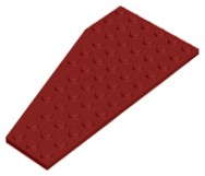 LEGO Płyta 12x6 Skrzydło prawe 30356 - Dark Red