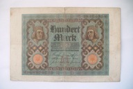 Banknot Niemcy 100 Marek 1920 r. seria G
