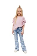 Jeansowe spodnie dzwony All For Kids 104 110