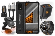 Smartfon HAMMER BLADE 4 ,6/128GB 6150mAh + Ładowarka, Uchwyt i Szkło, Watch