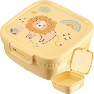 ÉTELTÁROLÓ DOBOZ UZSONNÁS DOBOZ 0,9L FEDÉLLEL