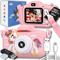 Digitálny fotoaparát ZeeTech Detský fotoaparát jednorožec 40 Mpx ružový