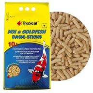 Tropical Koi&Goldfish Basic Sticks 10L/800g Pokarm dla karpi Koi oczko