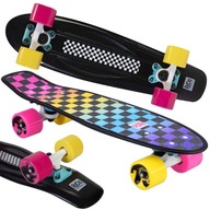 Skateboard typu skateboard farebná mriežka 50kg SP0744