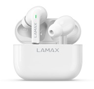 Biele Bezdrôtové Slúchadlá Lamax Dotyk Bluetooth 5.1 USB-C