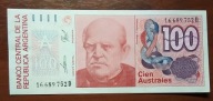 ARGENTÍNA 100 australes 1989 méret P-327c