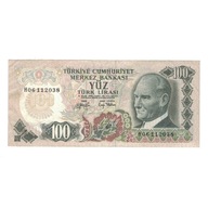 Banknot, Turcja, 100 Lira, 1972, KM:189a, EF(40-45