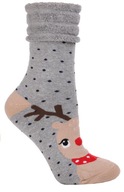 Ponožky Moraj , teplé frota abs , vianočné 23-26