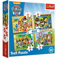 PUZZLE 4 w 1 PSI PATROL GOTOWI DO AKCJI TREFL