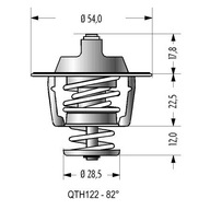 Quinton Hazell QTH104K Termostat, chladiaci prostriedok