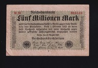BANKOVKA NEMECKO - 5000000 značiek - 1923 rok
