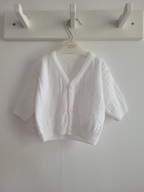 Mothercare niemowlęcy sweterek sweter biały 55 cm