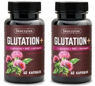 Skoczylas Glutation + NAC + Pestrec mariánsky 120 kapsúl L-Glutation Pečeň