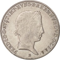 Moneta, Węgry, Ferdinand V, 10 Krajczar, 1848, Bud