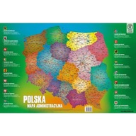 Vzdelávacia podložka 550x365 mm Mapa Poľský