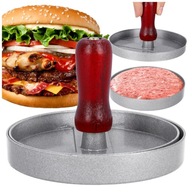 TLAČ NA BURGERY Forma na mäso forma hamburgery kovový gril 11,5 cm